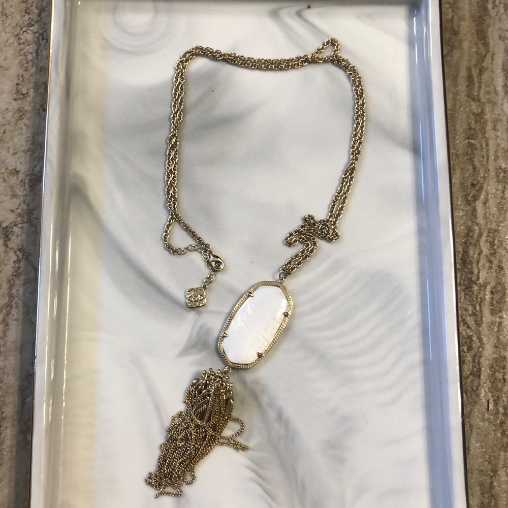 Kendra Scott White Rayne Necklace